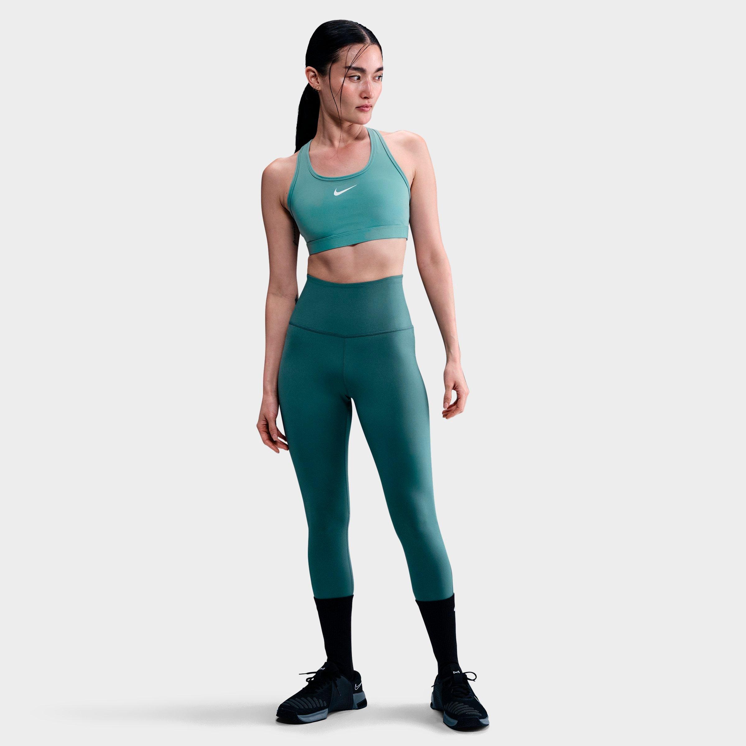 Nike Women's Swoosh Medium Support Sports Bra in Cannon/White Size: XS