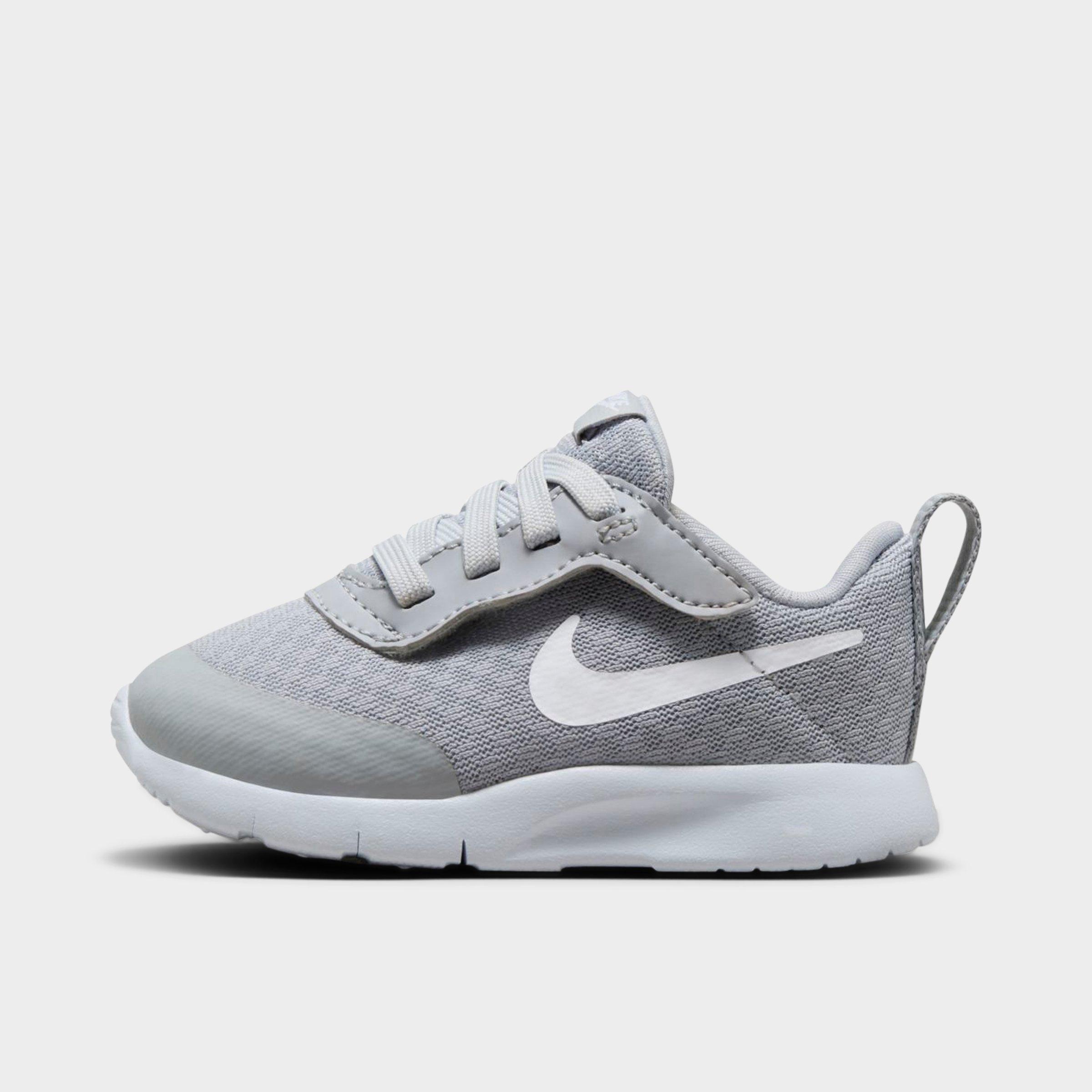 Nike Kids Toddler Tanjun EasyOn Casual Shoes (2C-10C) in Wolf Grey/White/White Size: 2.0