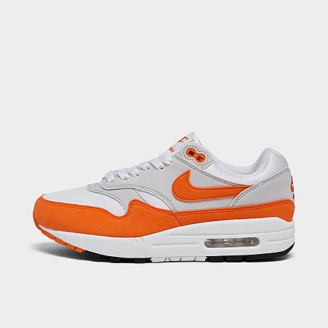 Nike Women's Air Max 1 Casual Shoes In Neutral Grey/safety Orange/white/black