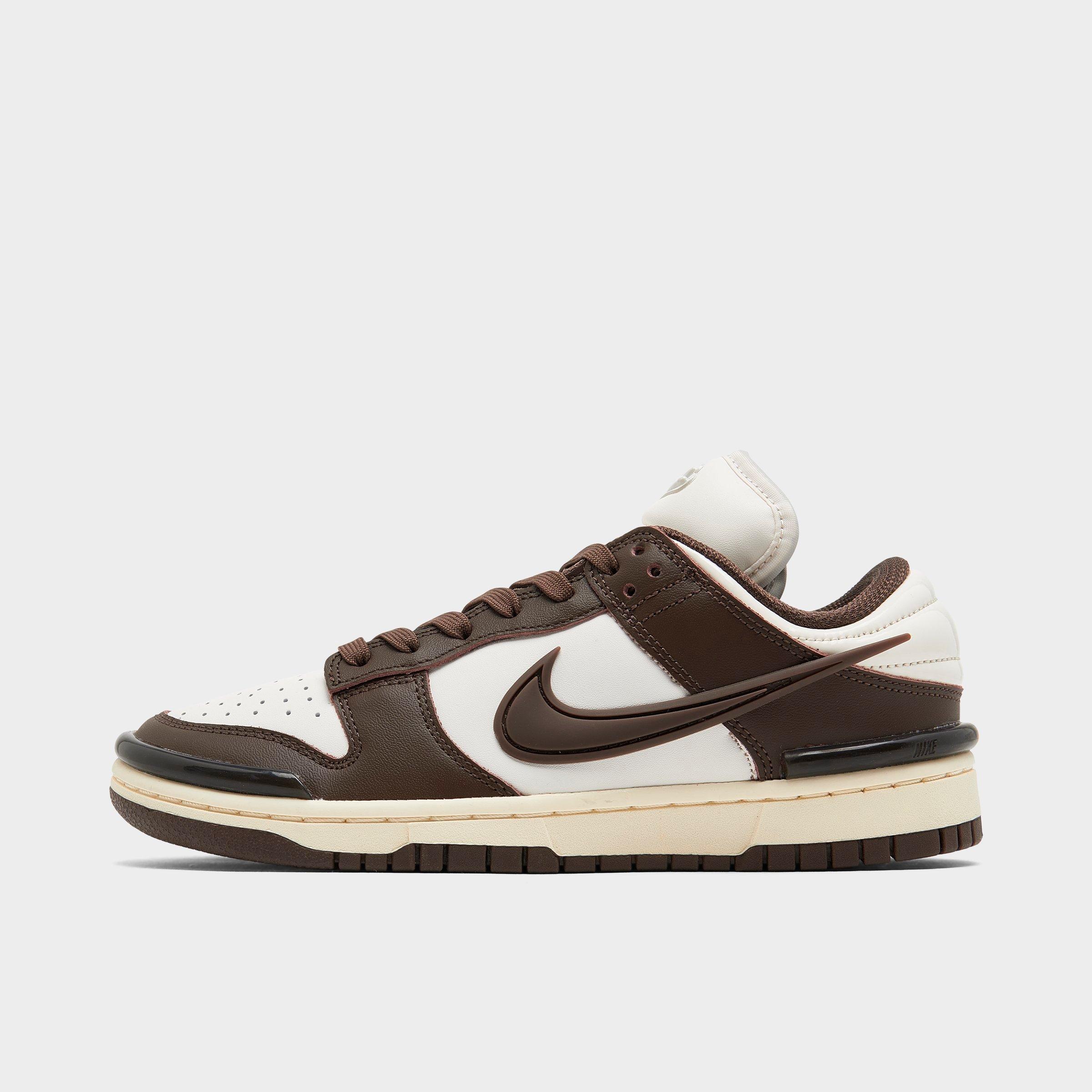 Shop Nike Women's Dunk Low Twist Casual Shoes In Phantom/baroque Brown/coconut Milk