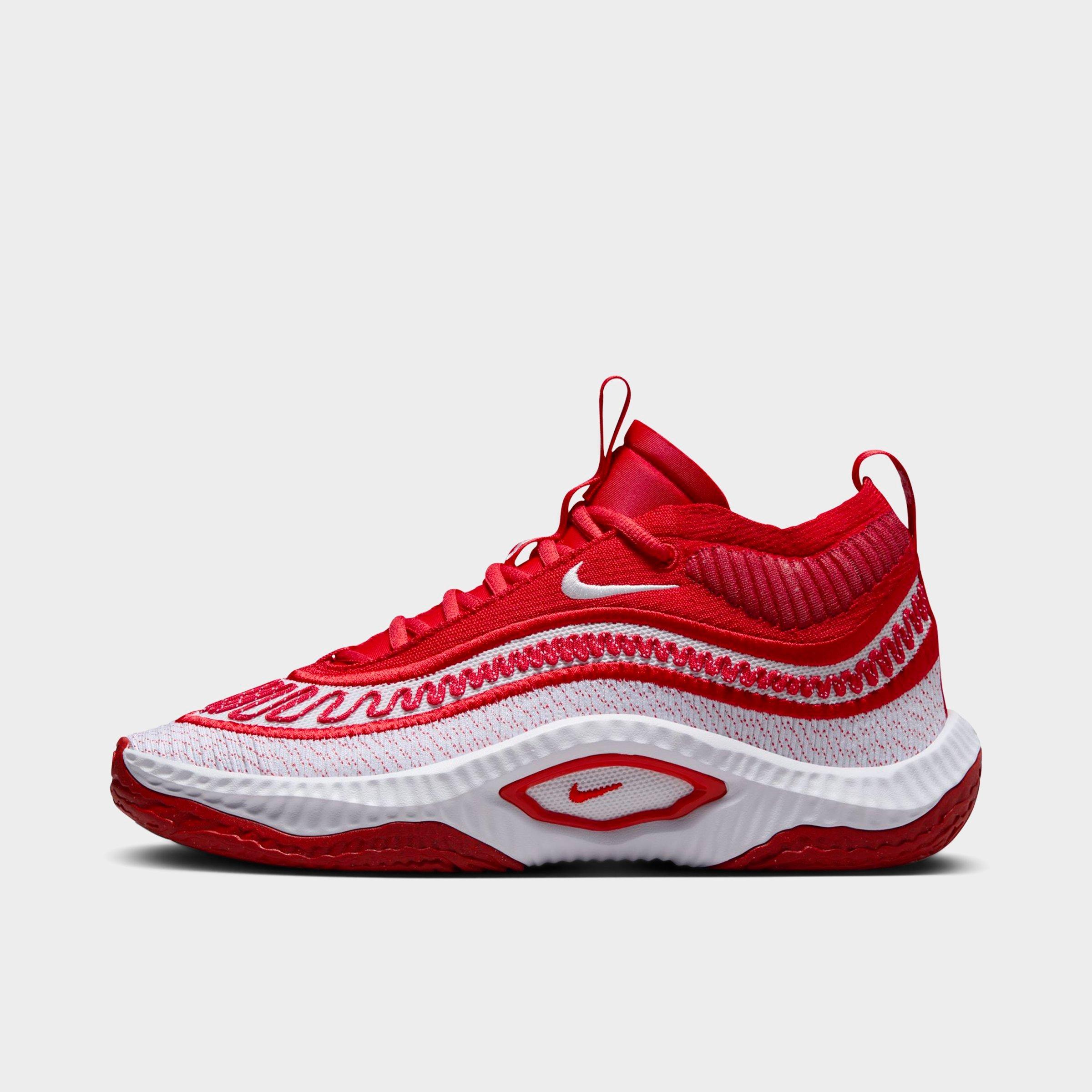 Nike Men's Cosmic Unity 3 Team Basketball Shoes in University Red/White/White Size: 3.5