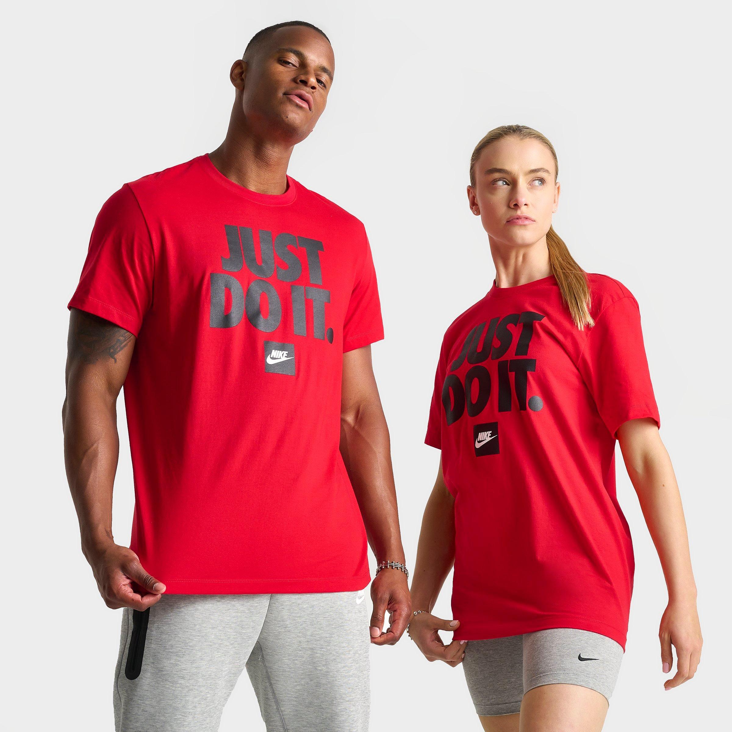 Shop Nike Men's Sportswear Classic Just Do It Graphic T-shirt In University Red