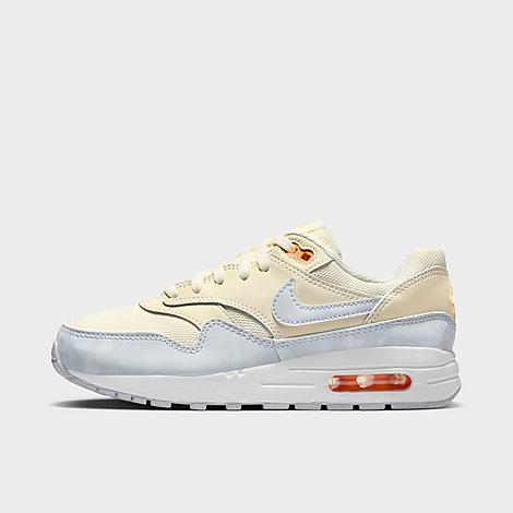 Nike Big Kids' Air Max 1 Casual Shoes (1y-7y) In Pale Ivory/melon Tint/white/football Grey