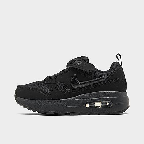 Nike Little Kids' Air Max 1 Easyon Stretch Lace Casual Shoes (8c-13.5c) In Black/black/black