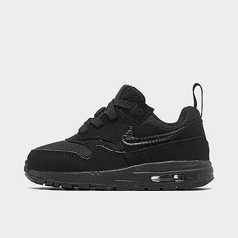 Nike Babies'  Kids' Toddler Air Max 1 Easyon Stretch Lace Casual Shoes (4c-7c) In Black/black/black