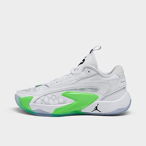 Nike Jordan Big Kids' Jordan Luka 2 Basketball Shoes In White/black/green Strike