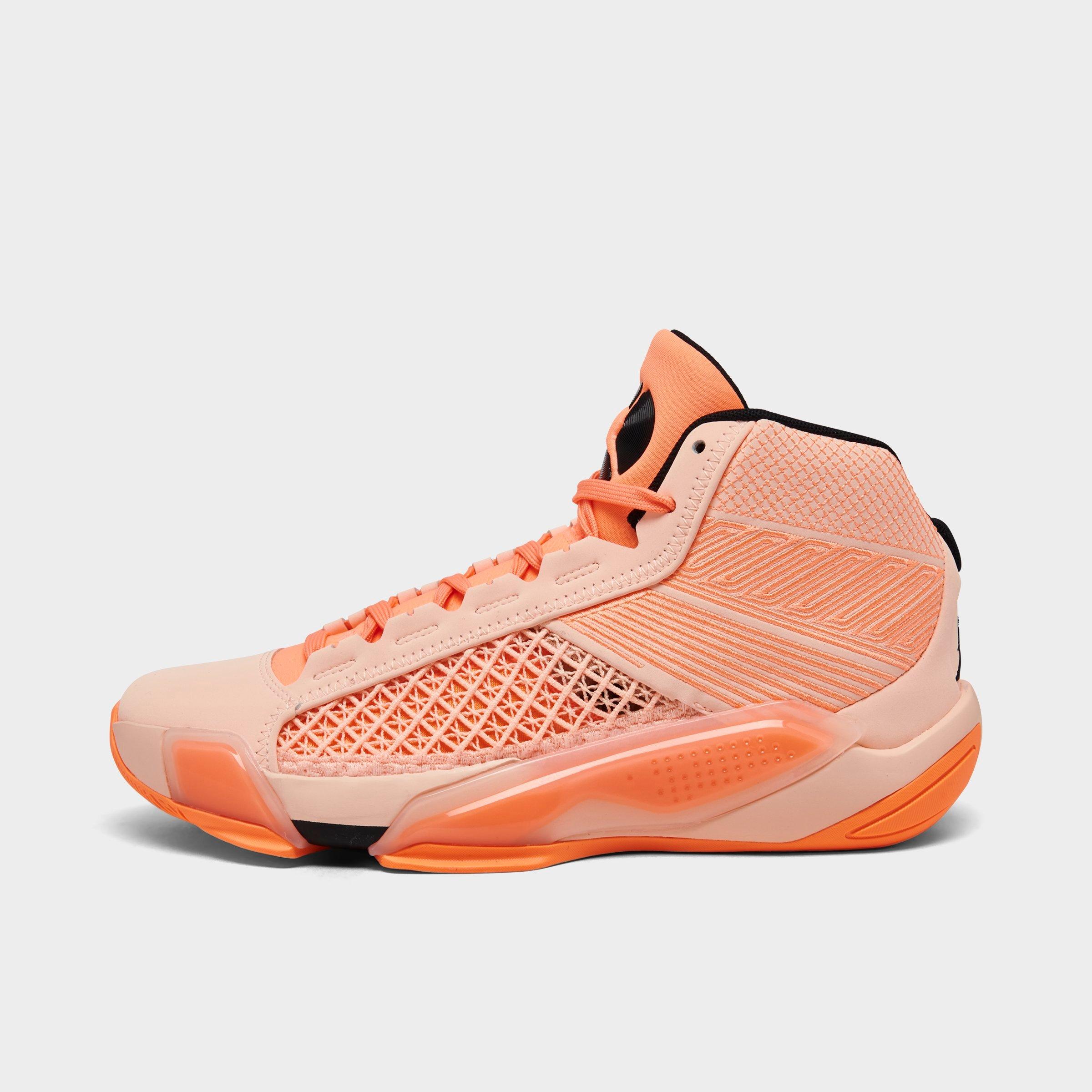 Shop Nike Big Kids' Air Jordan 38 Basketball Shoes In Crimson Tint/orange Pulse/black