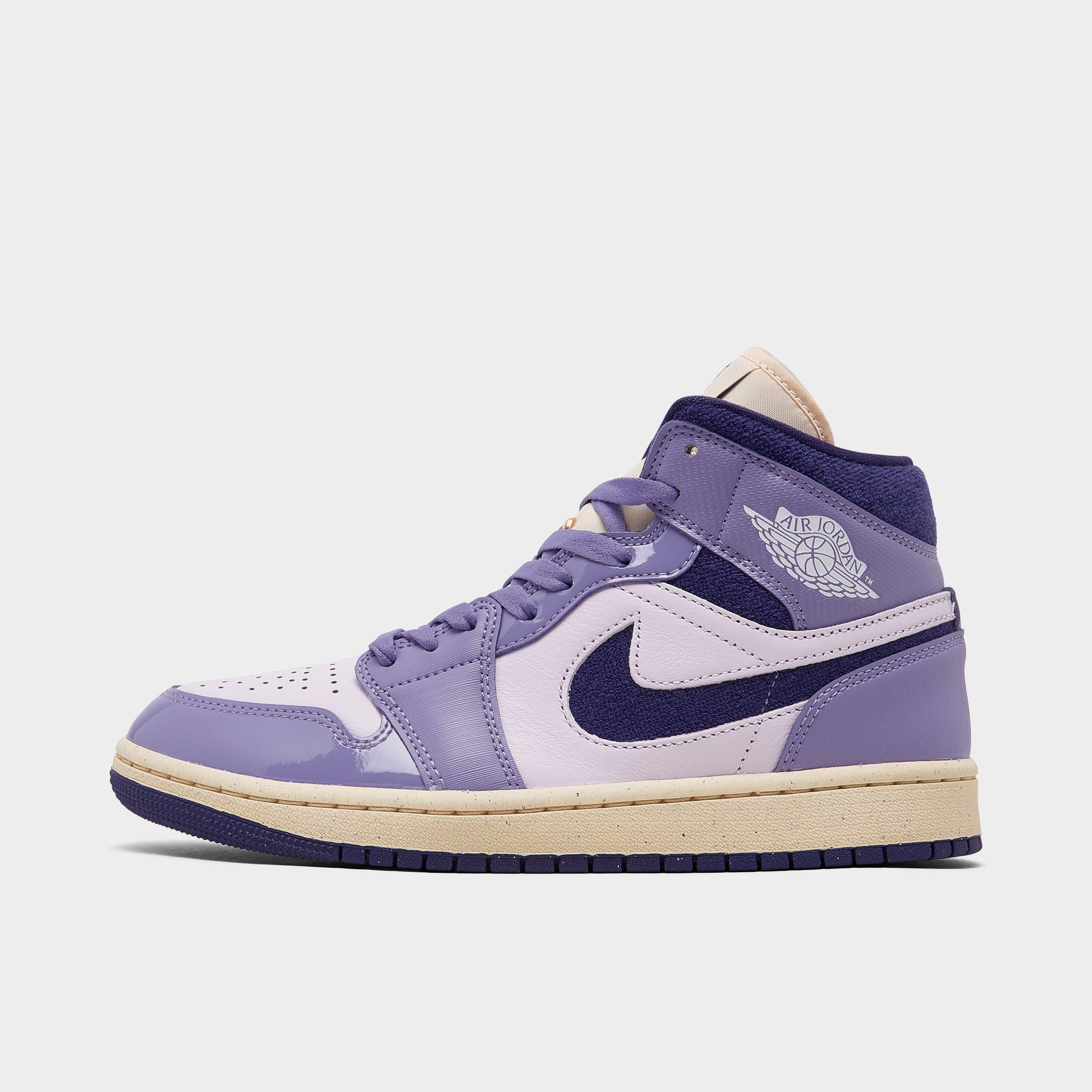 Nike Women s Air Jordan Retro 1 Mid Se Casual Shoes In Sky J Light Purple barely Grape guava Ice sky J Purple ModeSens