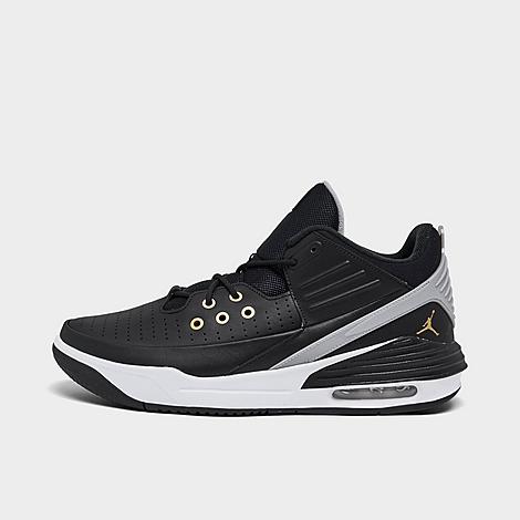 Nike Air Jordan Max Aura 5 Casual Shoes In Black/metallic Gold/white/wolf Grey