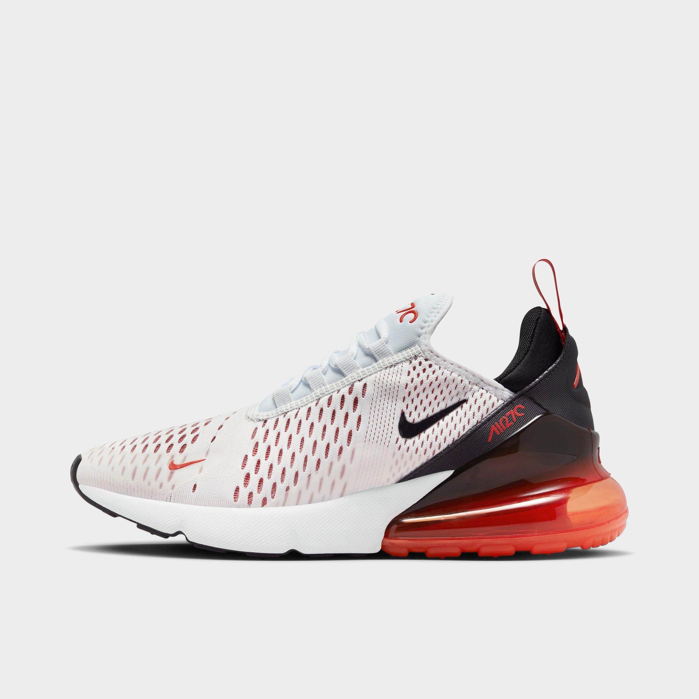 Nike Air Max 270 Low-top Sneakers In White/mantra Orange/cinnabar/black