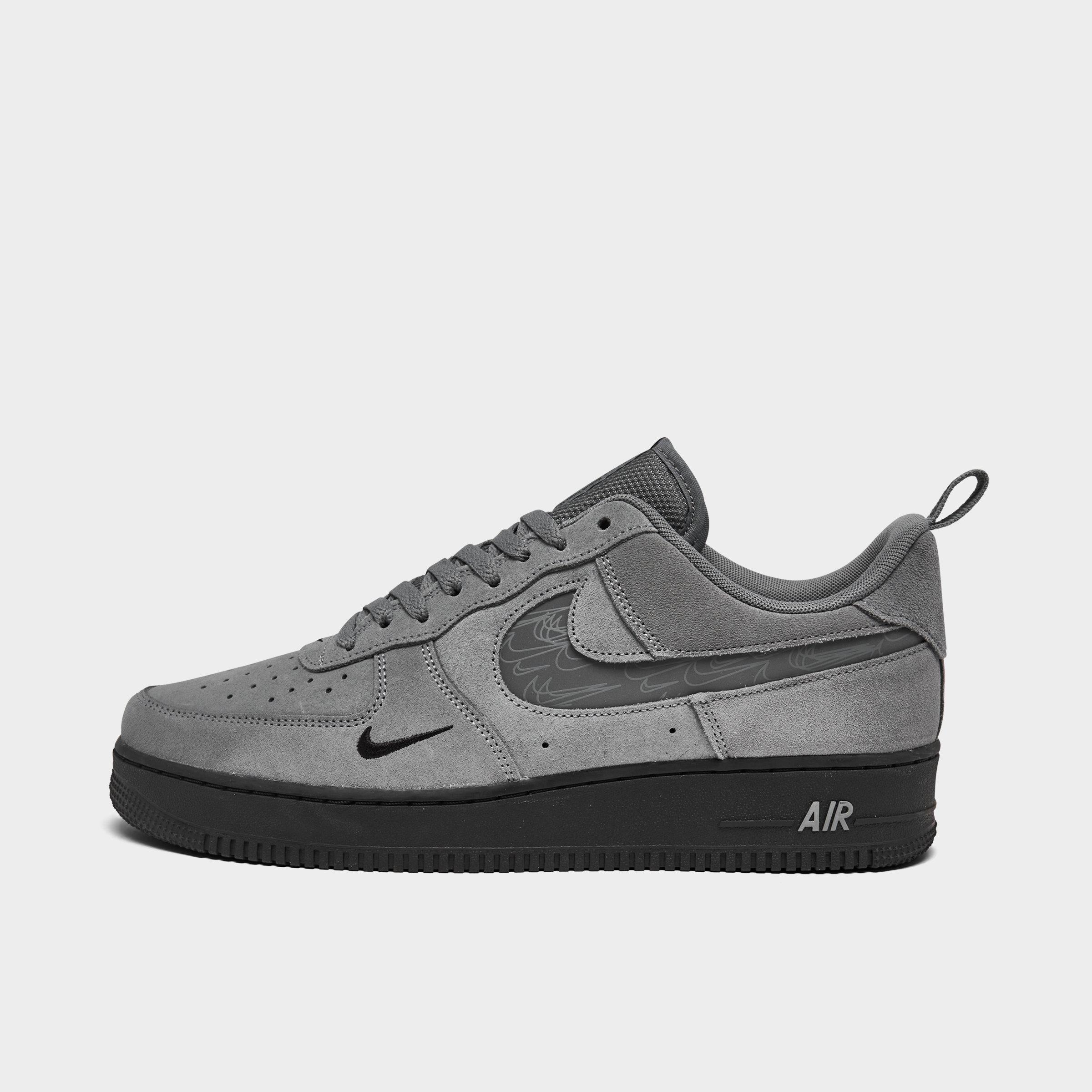 🔥🔥 NEW NIKE AIR FORCE 1 '07 LV8 SE GREY REFLECTIVE SUEDE MENS SIZING 🔥🔥