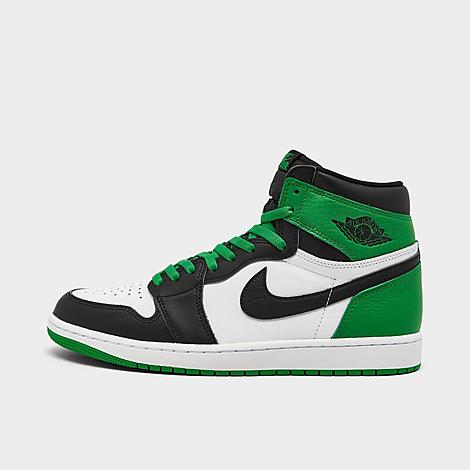 Nike Air Jordan Retro 1 High Og Casual Shoes In Black/lucky Green/white