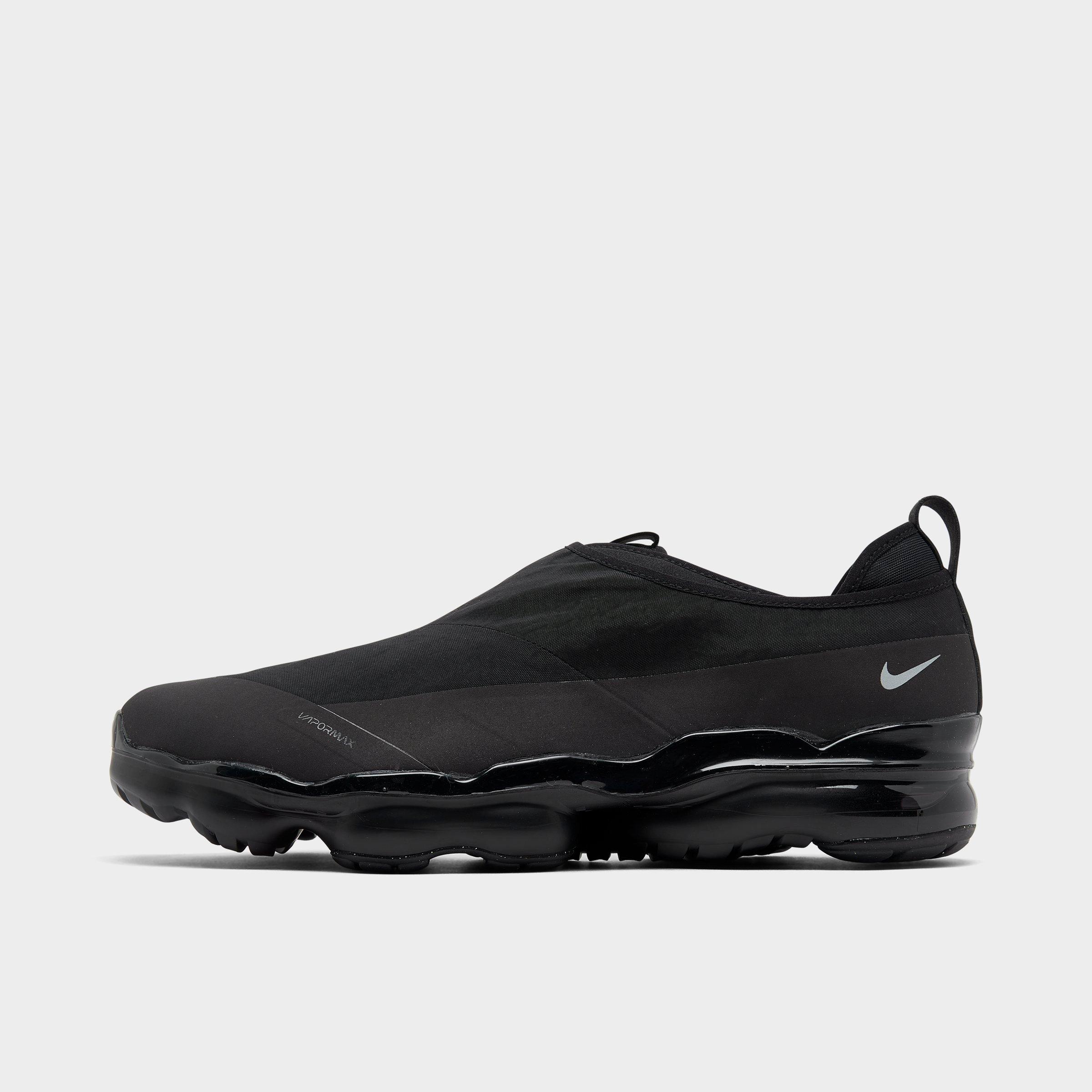 Shop Nike Men's Air Vapormax Moc Roam Casual Shoes In Black/black/metallic Silver