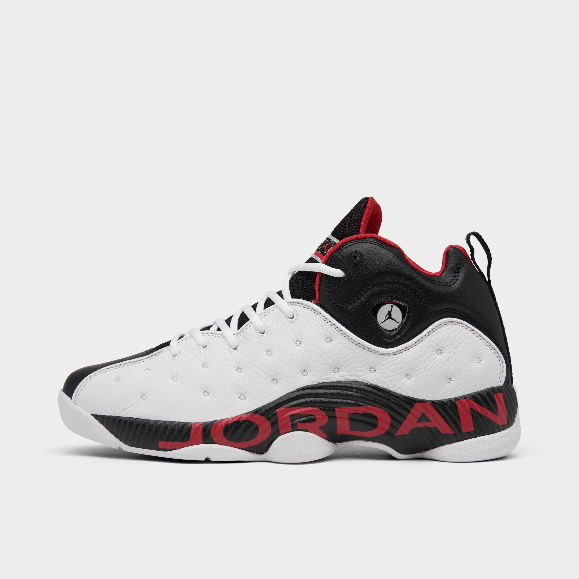 UPC 196152255891 product image for Men's Air Jordan Jumpman Team II Basketball Shoes in White/White Size 8.5 Leathe | upcitemdb.com