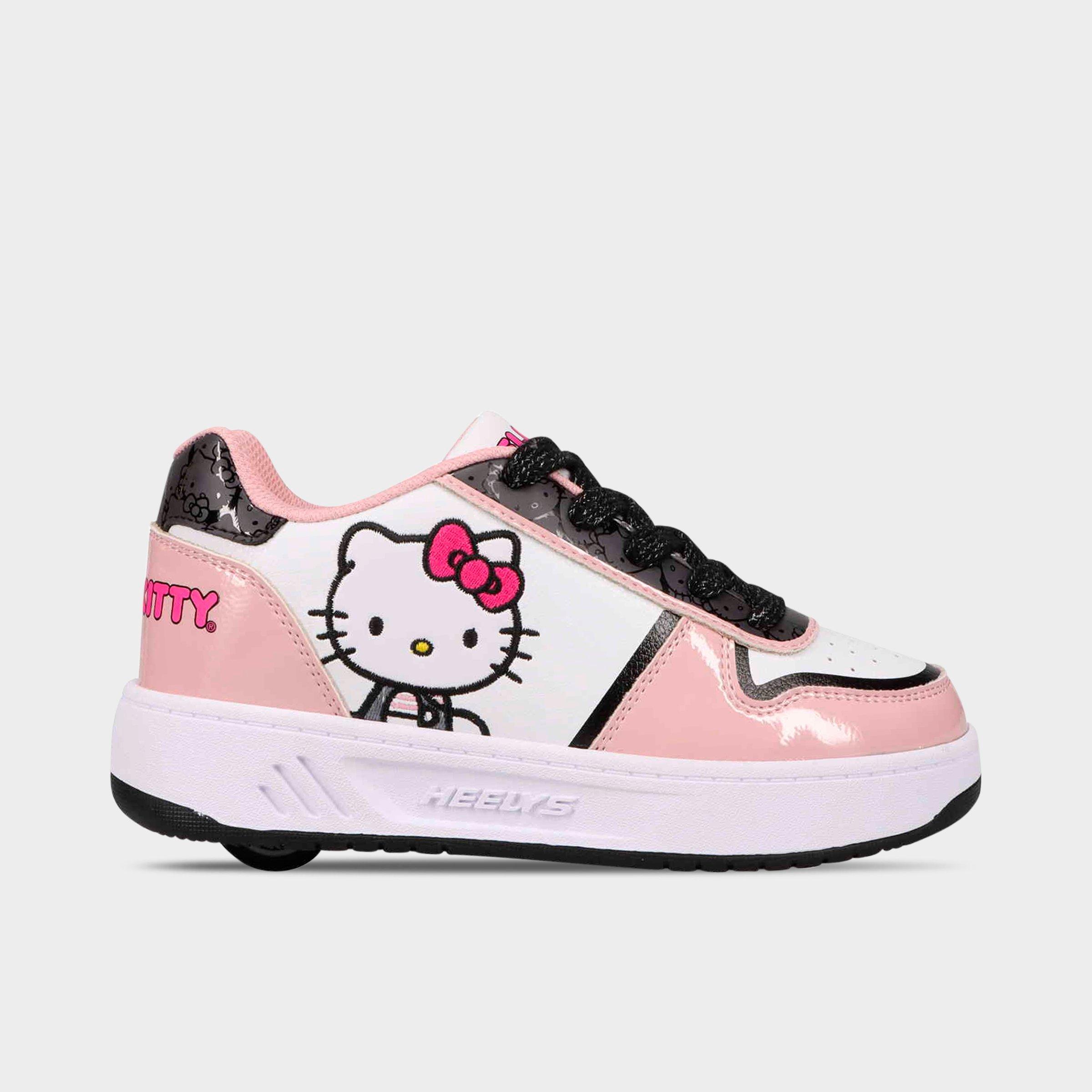 Heelys Girls' Little Kids' x Hello Kitty Kama Casual Shoes in White/Pink/Light Pink Size 1.0 Leather/Suede