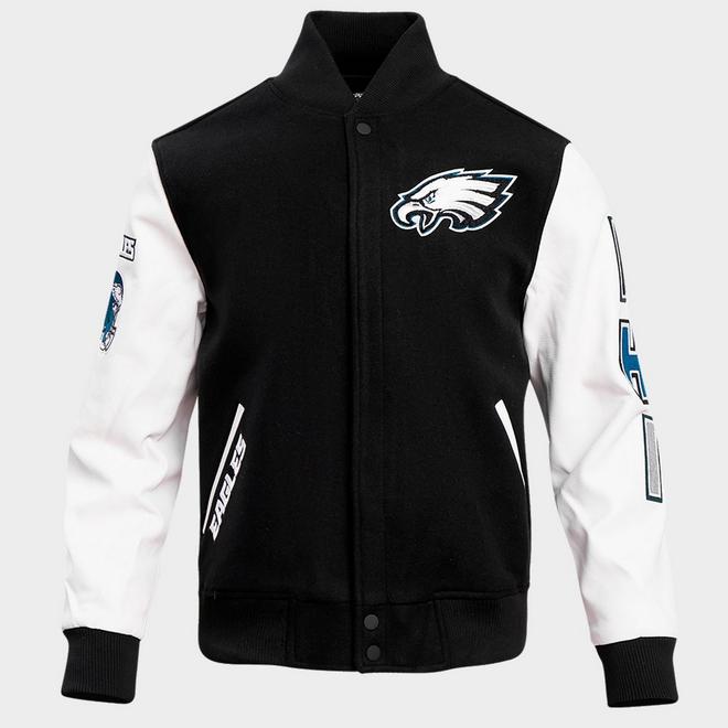 Men's Pro Standard Philadelphia Eagles NFL Classic Rib Wool Varsity Jacket