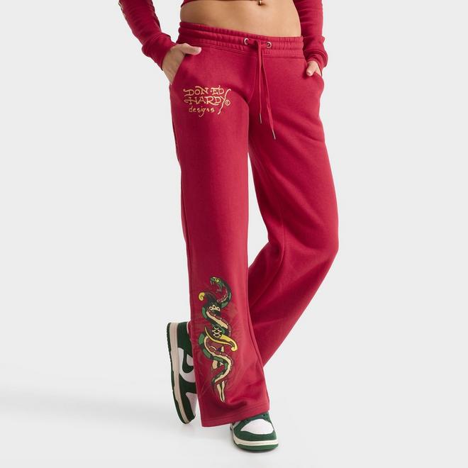Women's Ed Hardy Eagle Fleece Jogger Pants