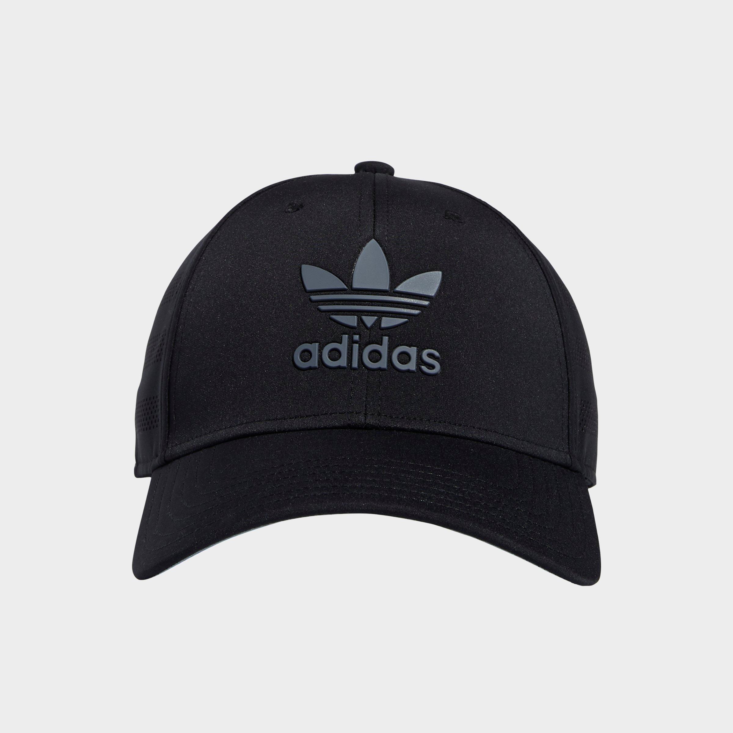 white and black adidas hat