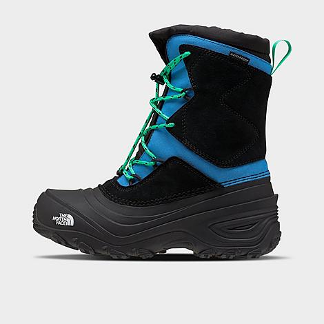 The North Face Inc Little Kids' Alpenglow V Winter Boots In Optic Blue/tnf Black