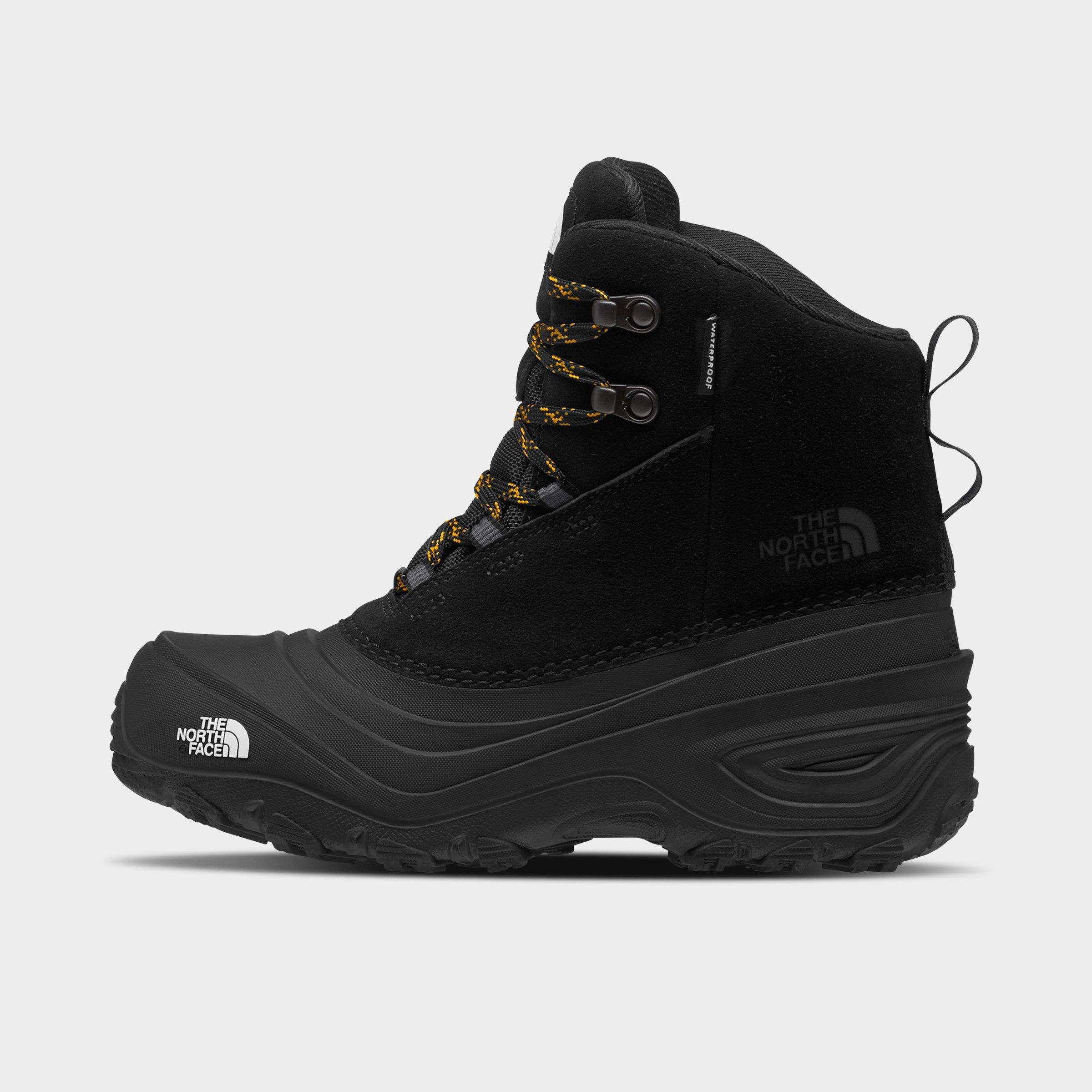 The North Face Little Kids Chilkat V Lace Waterproof Boots in TNF Black/TNF Black Size: 11.0