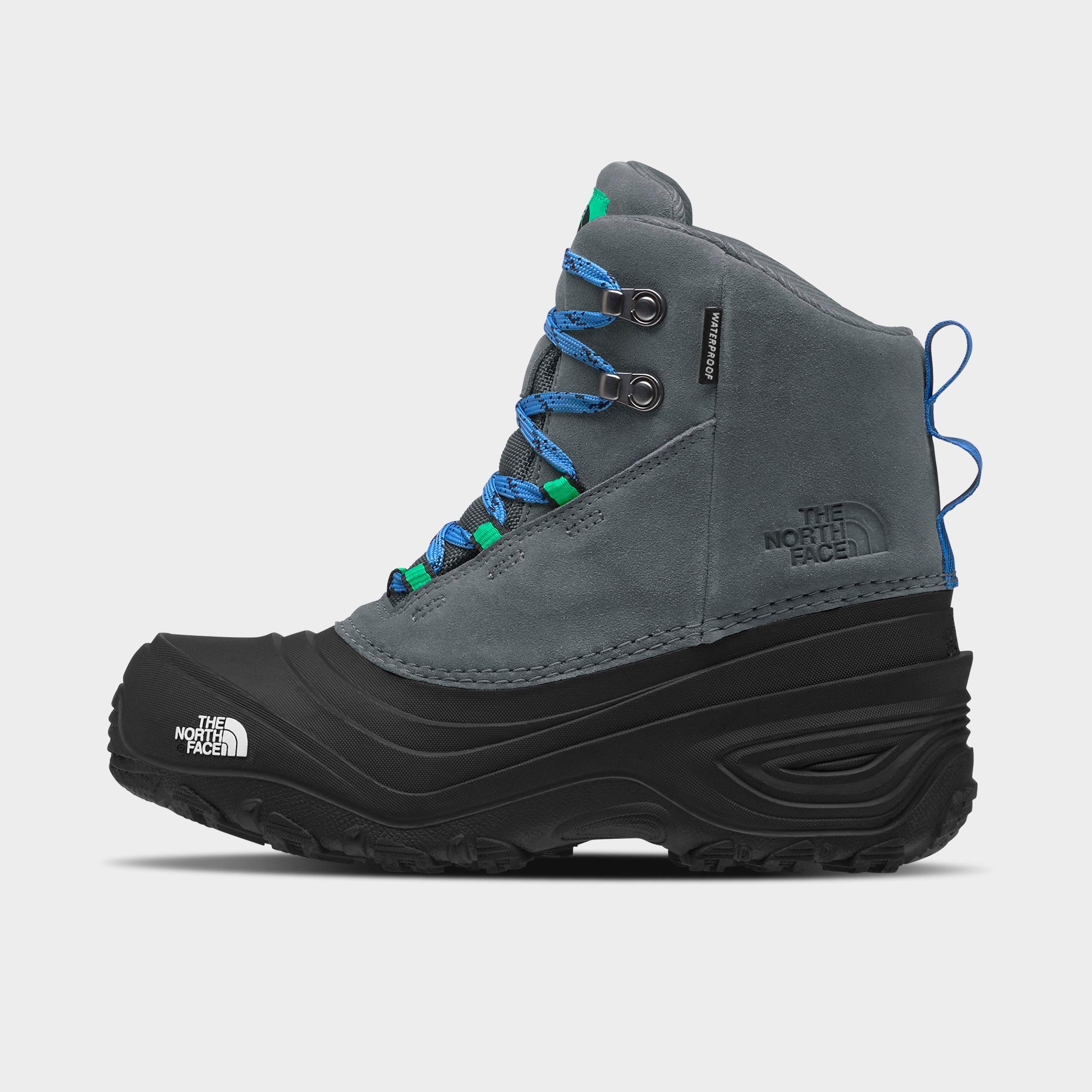 The North Face Inc Little Kids' Chilkat V Lace Waterproof Boots In Vanadis Grey/tnf Black