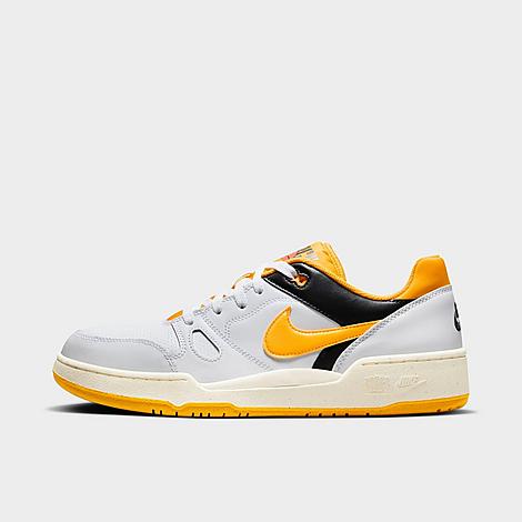 Nike Men's Full Force Low Casual Shoes In White/black/sail/university Gold