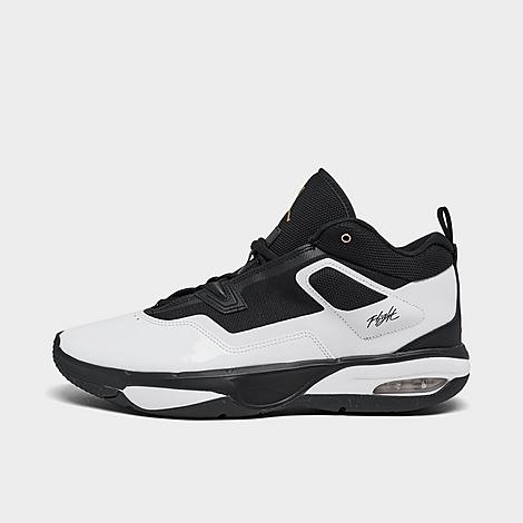 Nike Jordan Stay Loyal 3 Basketball Shoes In Black/white/metallic Gold