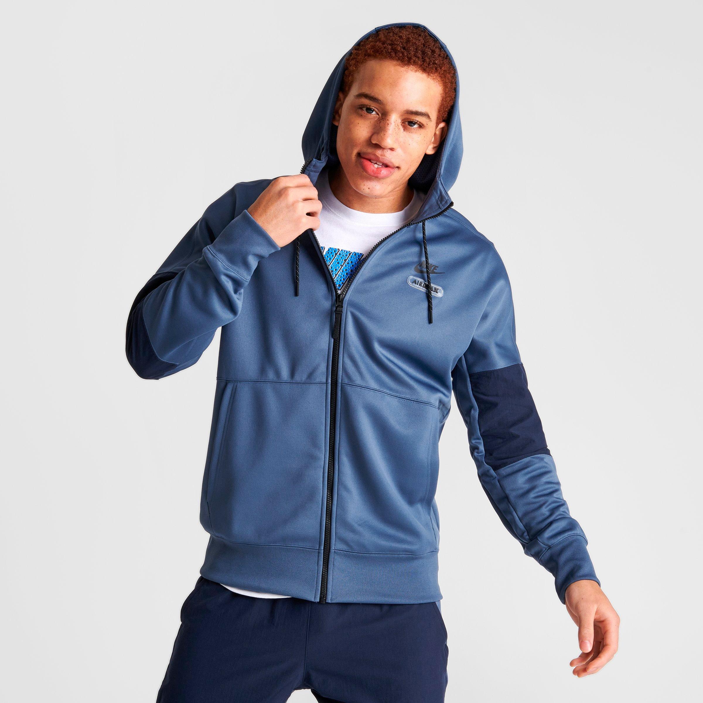 Nike Men's Sportswear Air Max Futura Full-zip Hoodie In Diffused Blue/ obsidian/black/black