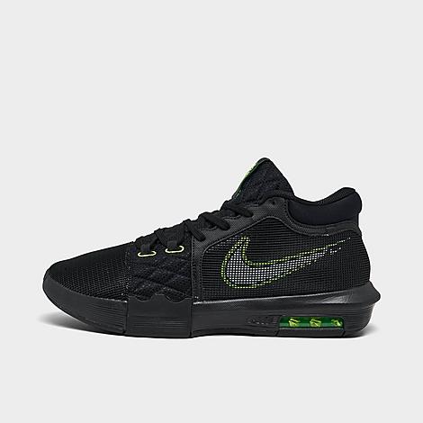 Shop Nike Lebron Witness 8 Basketball Shoes In Black/volt/white