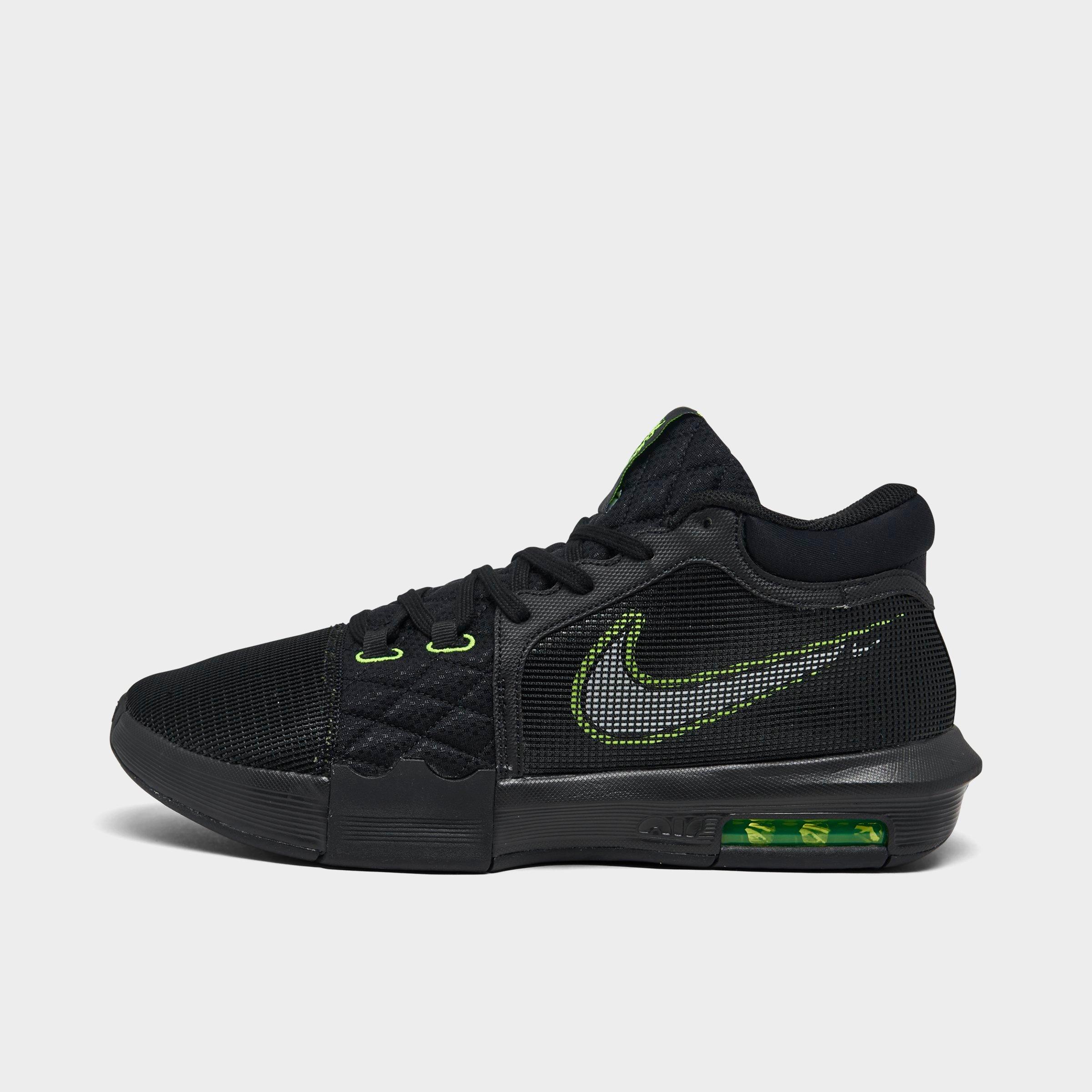 Nike Men's Lebron Witness 8 Basketball Shoes In Black/volt/white
