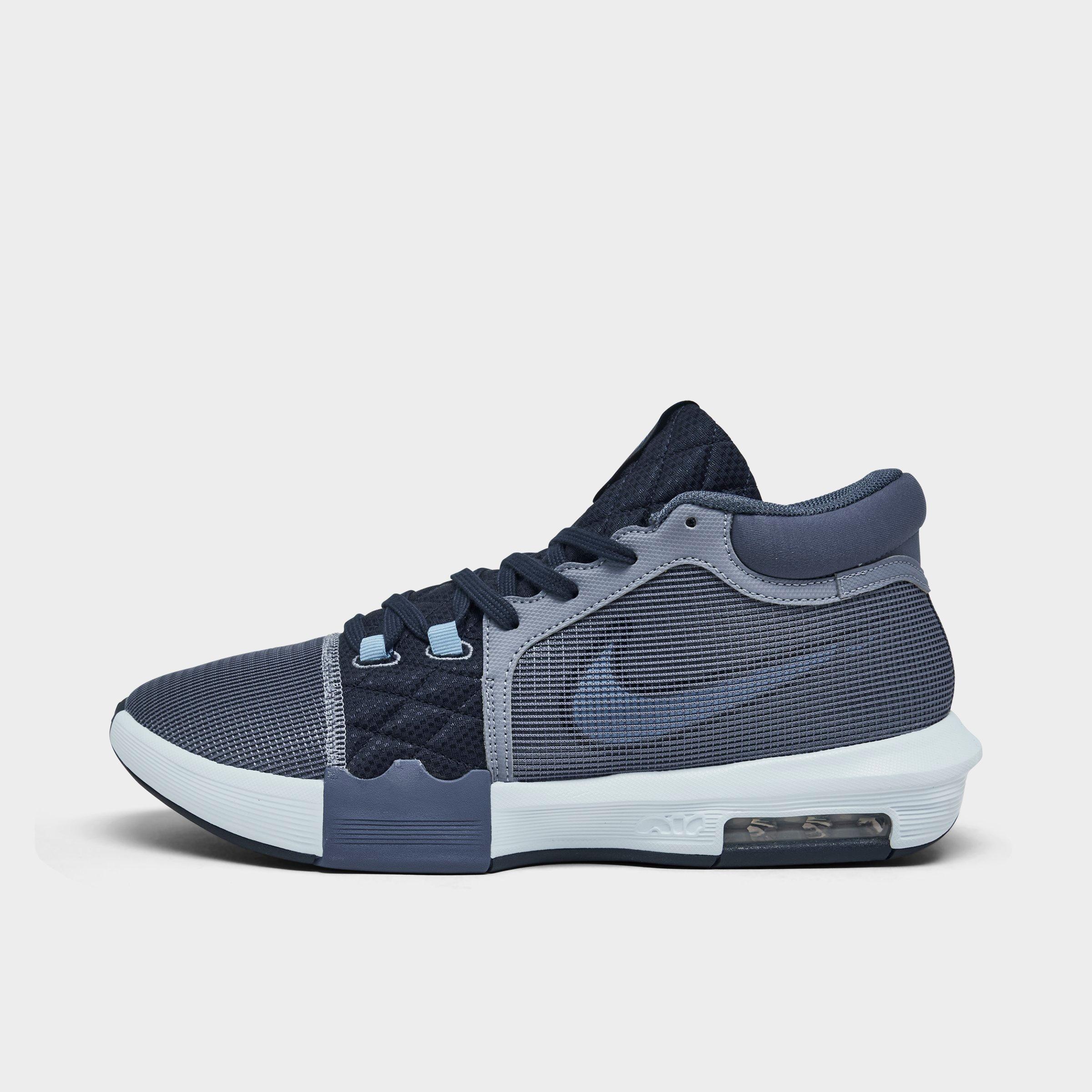 Nike Lebron Witness 8 Basketball Shoes In Ashen Slate/diffused Blue/university Blue/white