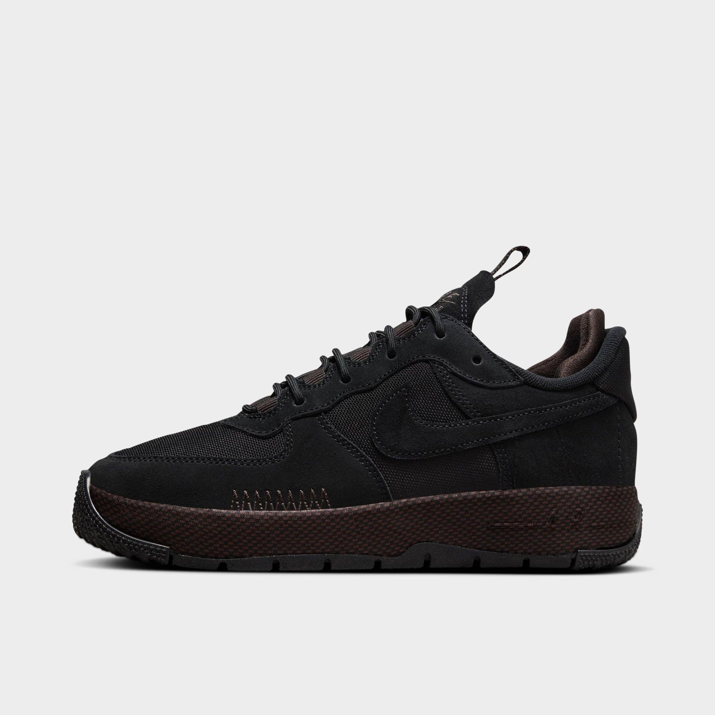 Nike Air Force 1 Wild Hiking Sneaker In Black/black Velvet/brown/cedar