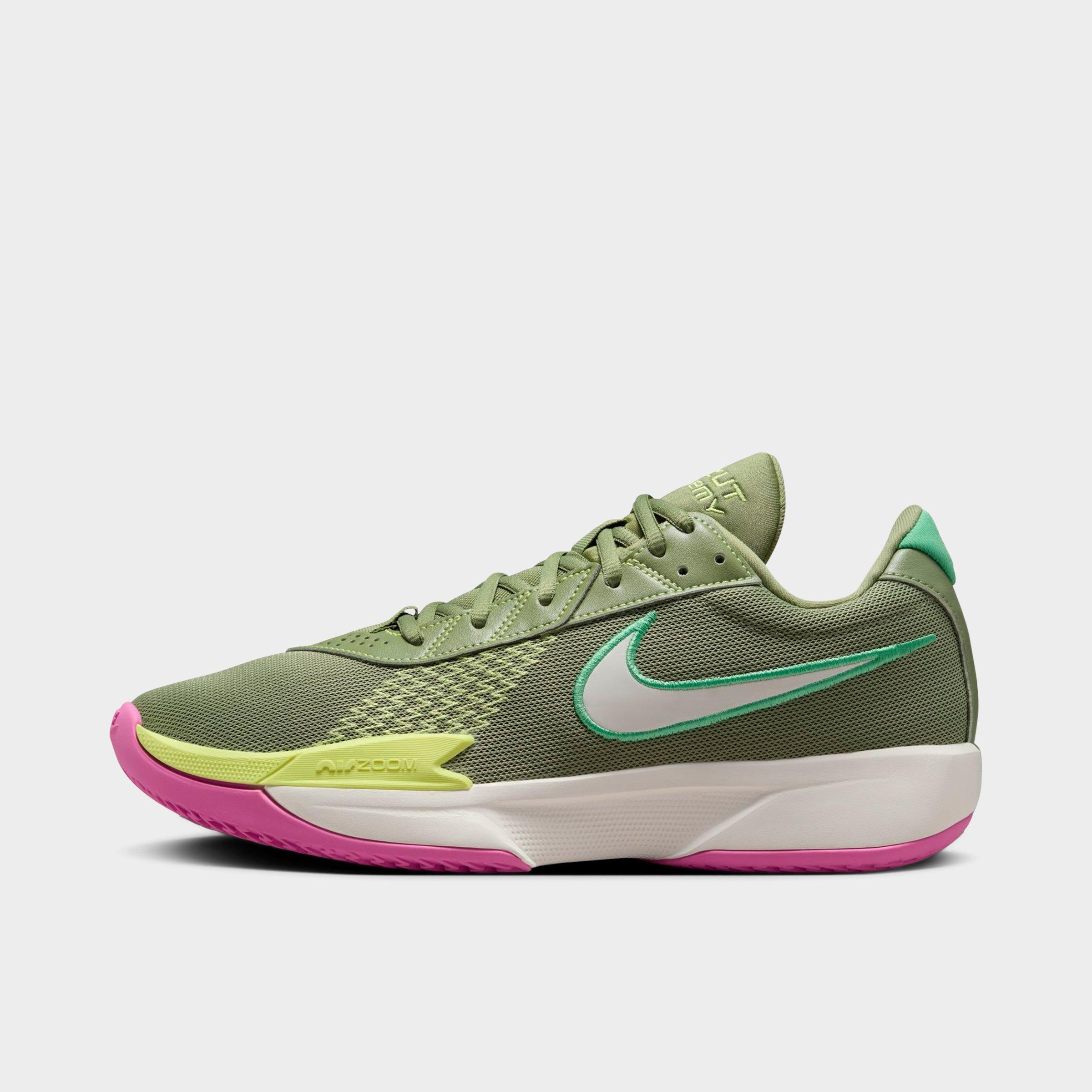 Nike G. T. Cut Academy Basketball Shoes Size 14.0 In Oil Green/spring Green/light Lemon Twist/sail