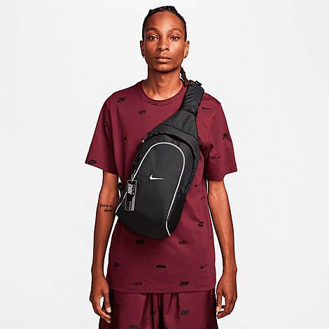 Nike Sportswear Essentials Sling Bag In Black/metallic