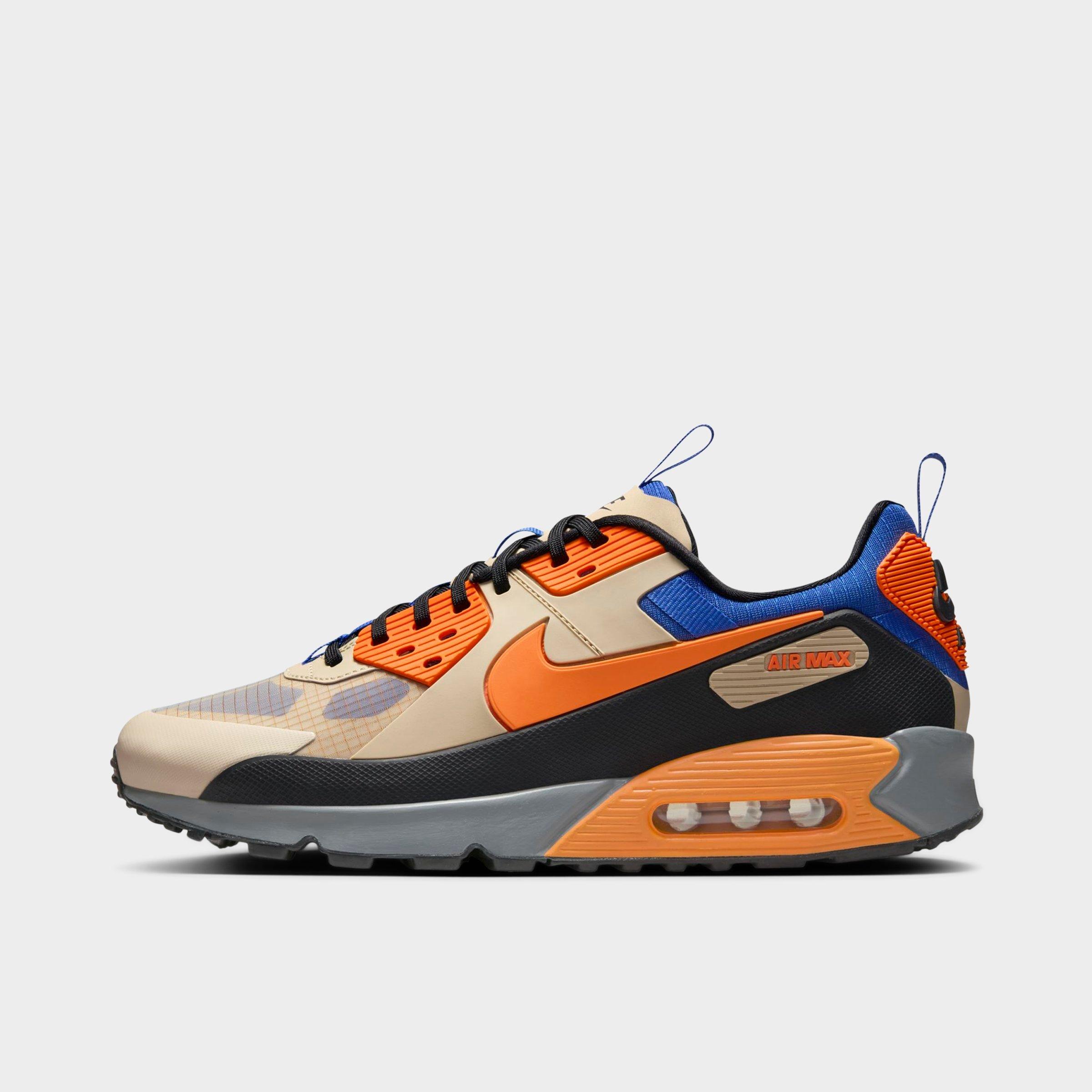 Nike Air Max 90 Drift Sneakers In Rattan/hyper Royal/black/bright Mandarin