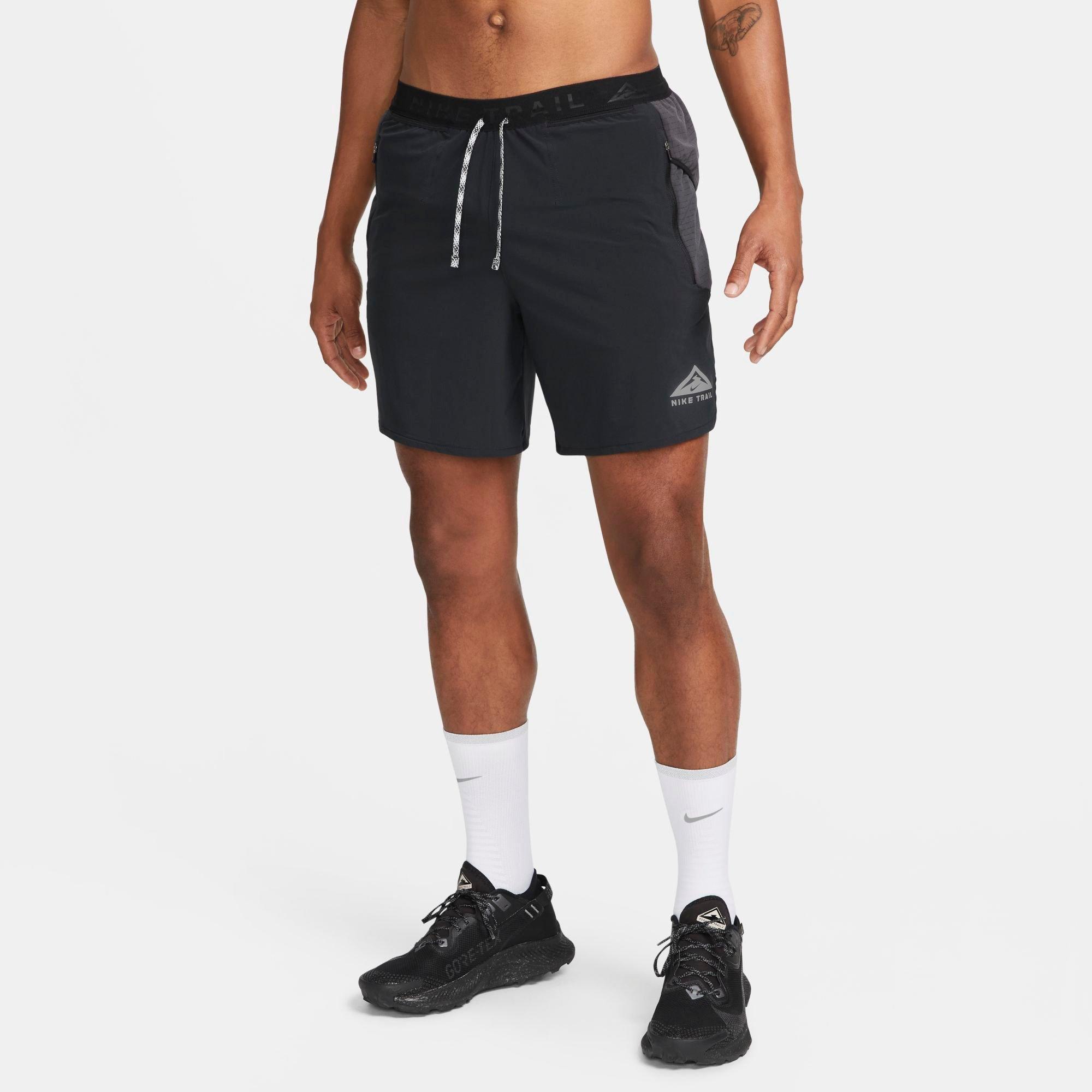 NIKE NIKE MEN'S TRAIL SECOND SUNRISE DRI-FIT BRIEF-LINED 7" RUNNING SHORTS