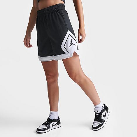 Nike Jordan Women's Sport Diamond Shorts In Black/white/white/black