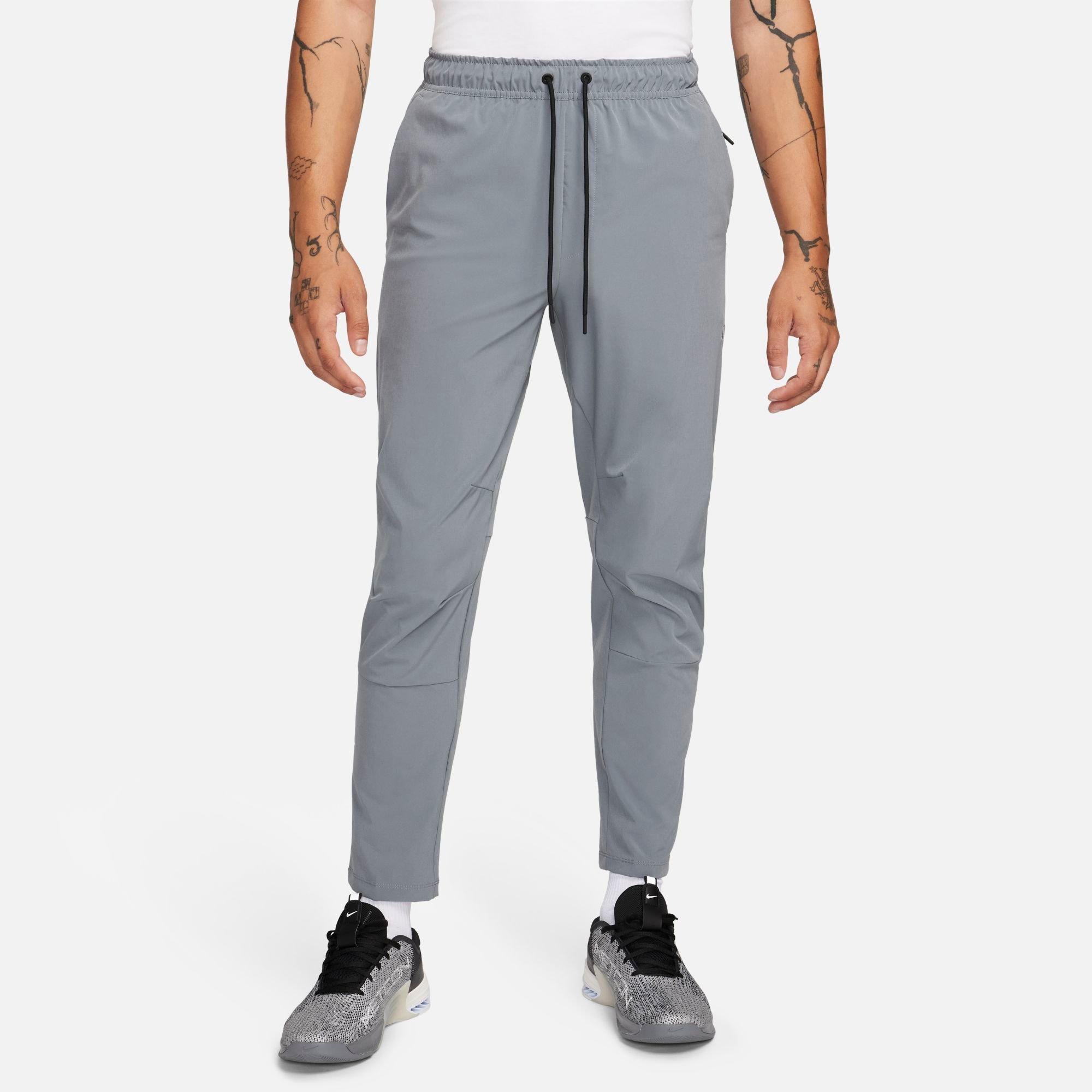 Nike Men's Unlimited Dri-FIT Straight Leg Versatile Pants in Smoke Grey/Black/Smoke Grey Size: XS