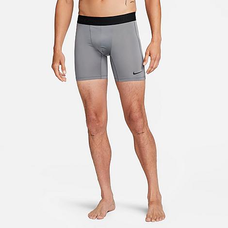 Shop Nike Men's Pro Dri-fit Fitness Shorts In Smoke Grey/black