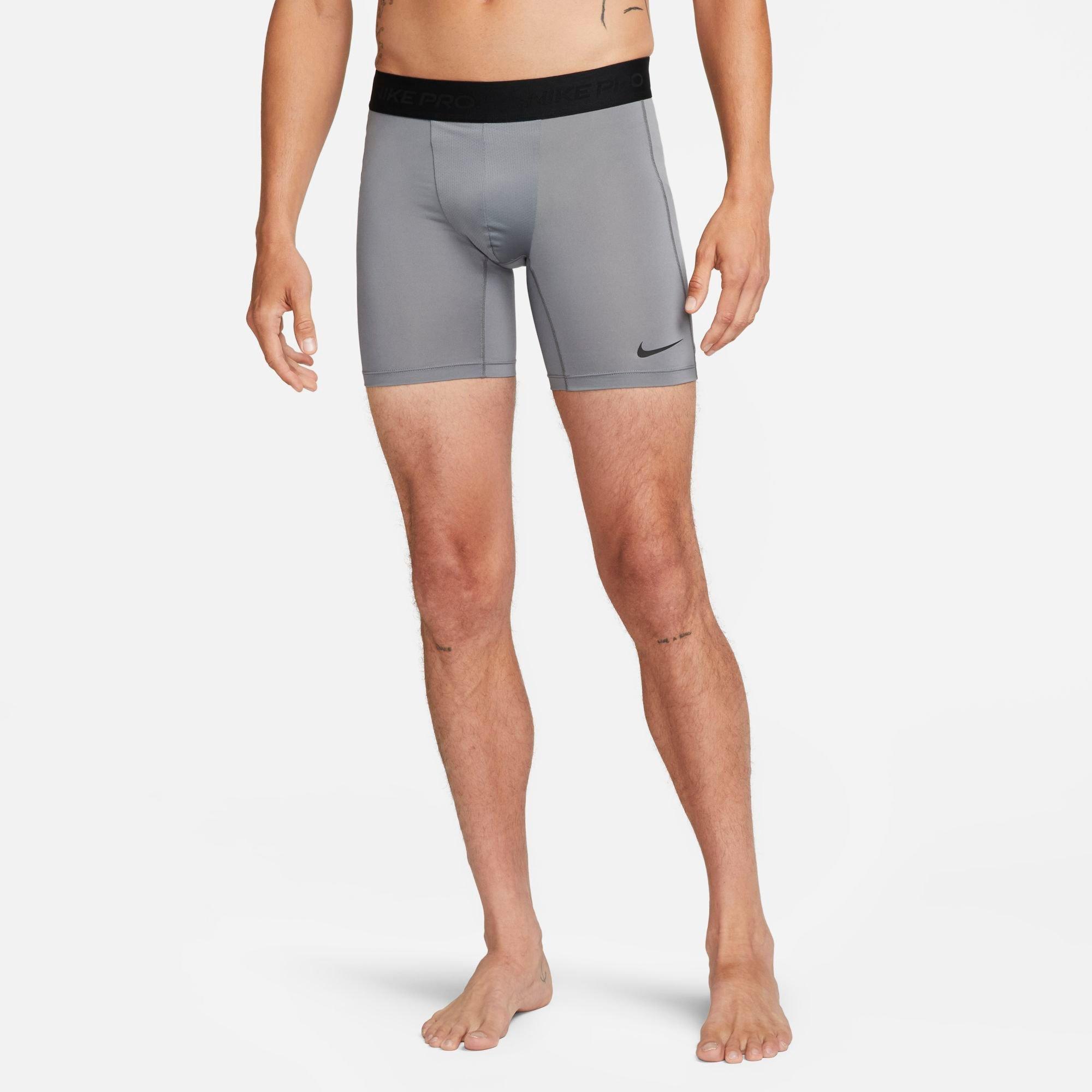 Shop Nike Men's Pro Dri-fit Fitness Shorts In Smoke Grey/black