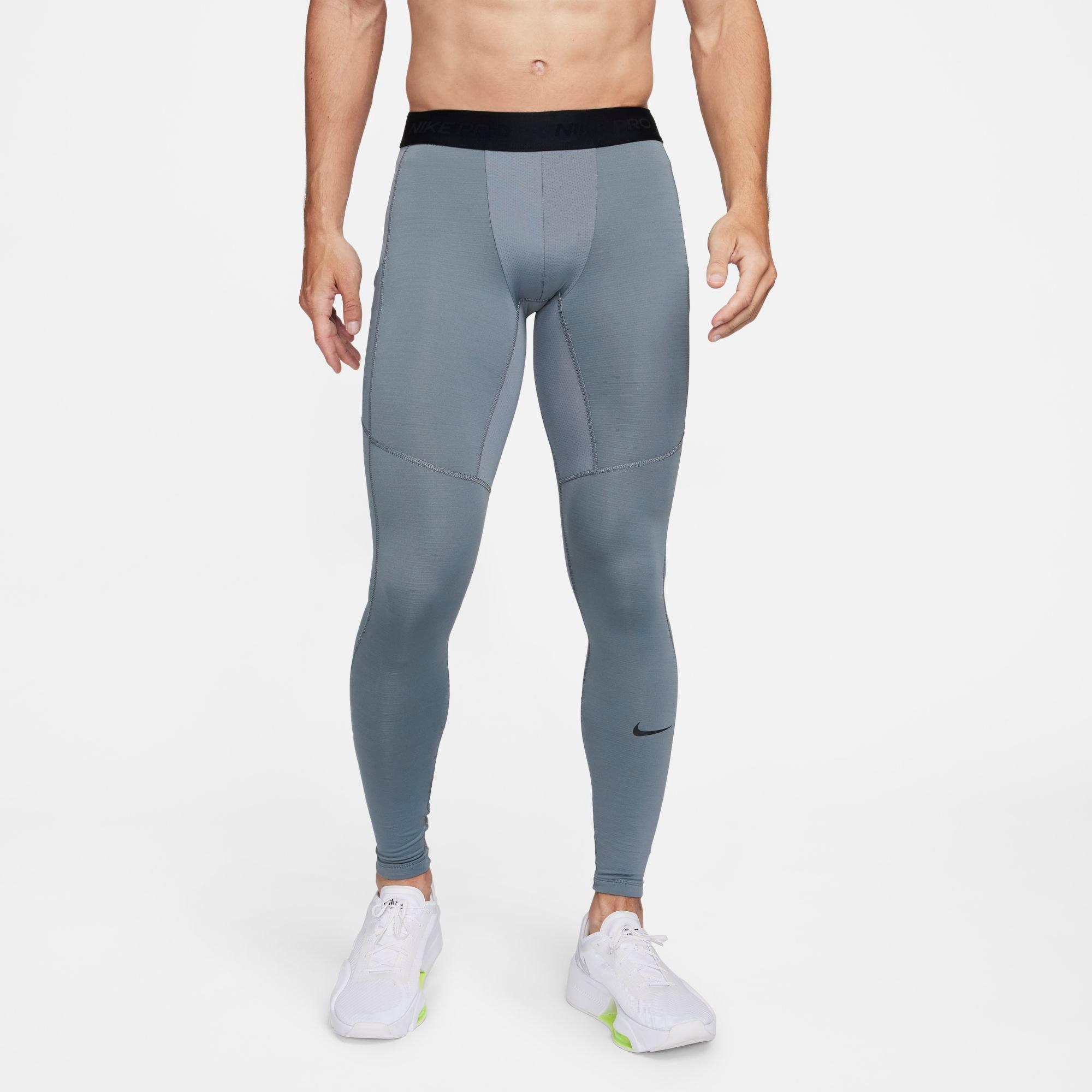 Nike Men's Pro Warm Training Tights in Smoke Grey/Black Size: XS