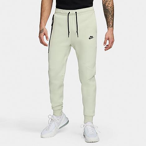 Shop Nike Men's Sportswear Tech Fleece Jogger Pants In Sea Glass/black