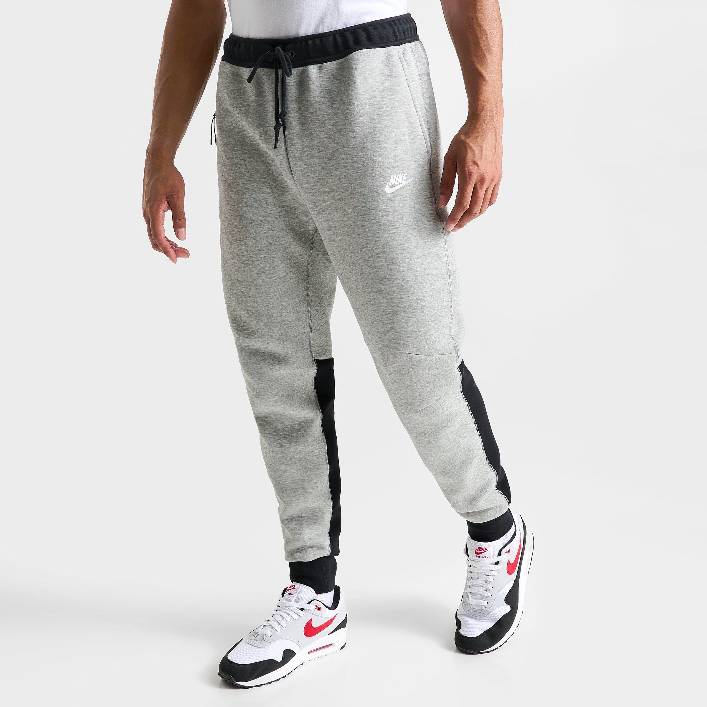 Nike Men's Sportswear Tech Fleece Jogger Pants In Dark Grey Heather/black/white