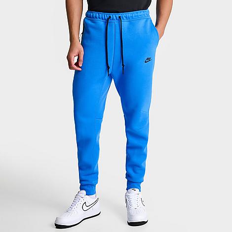 Nike Men's Sportswear Tech Fleece Jogger Pants In Light Photo Blue/black