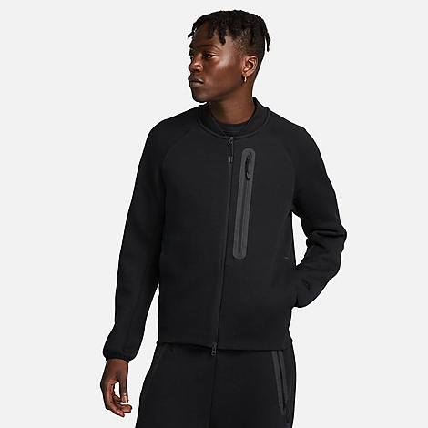 Nike Men's Sportswear Tech Fleece Bomber Jacket In Black