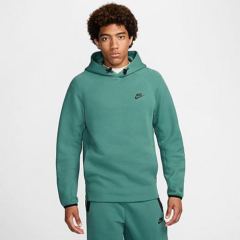 Shop Nike Men's Sportswear Tech Fleece Pullover Hoodie In Bicoastal/black