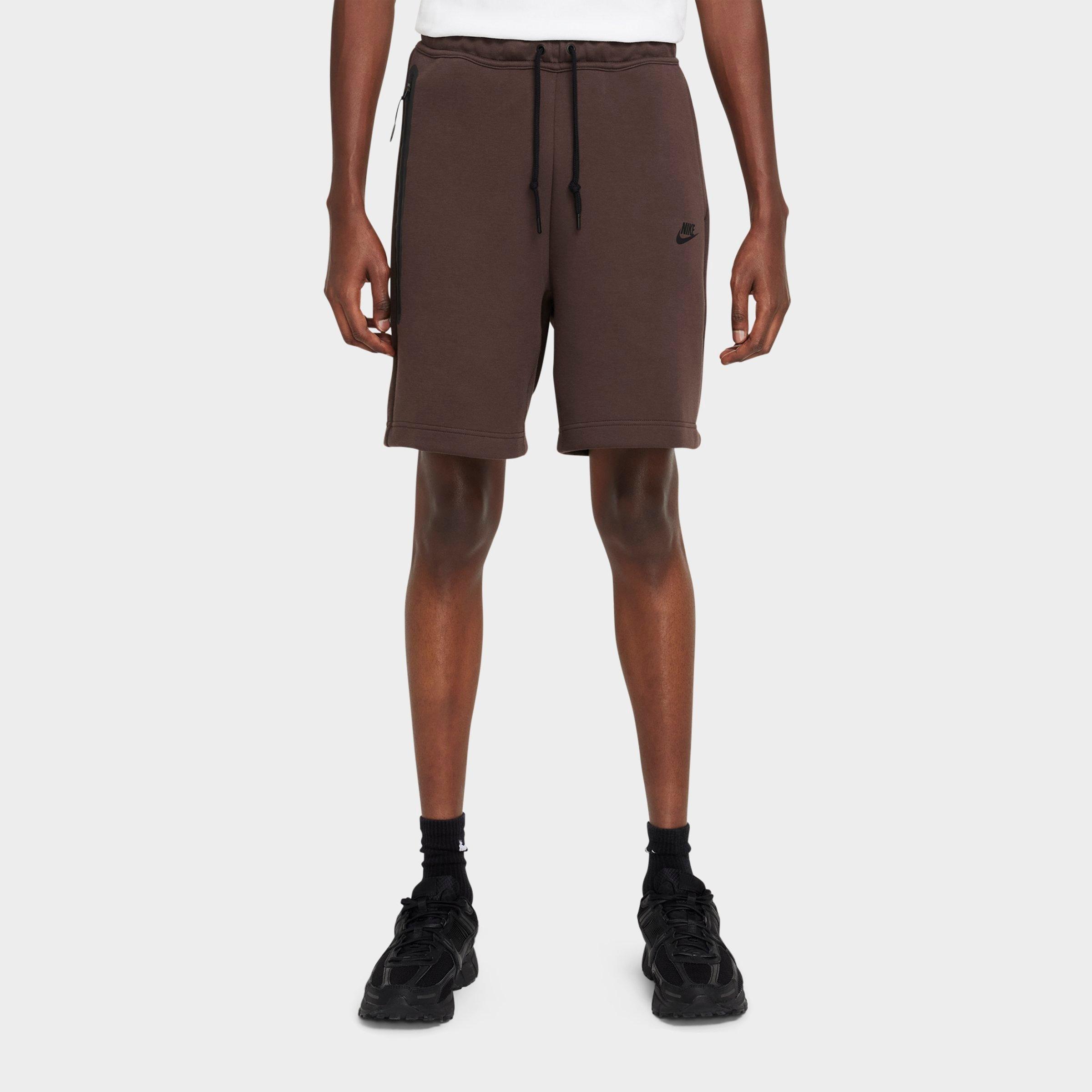 Nike Men's Sportswear Tech Fleece Shorts in Brown/Baroque Brown Size 2XLT Cotton/Polyester/Fleece