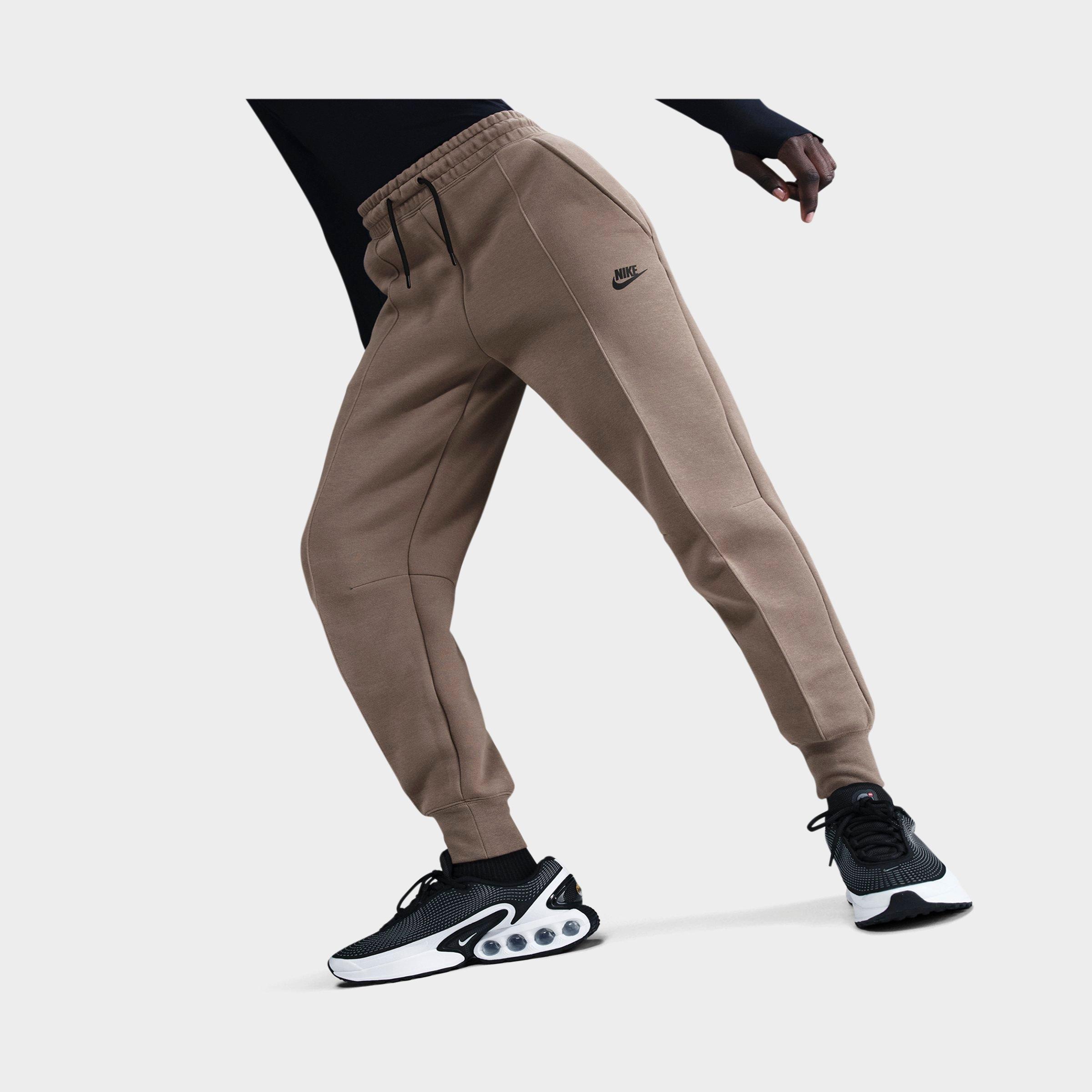 Nike Women's Sportswear Tech Fleece Jogger Pants in Brown/Mink Brown Size XL Cotton/Polyester/Fleece