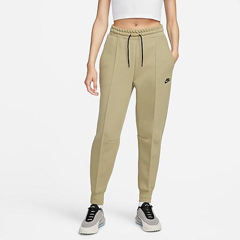 Nike Women's Sportswear Tech Fleece Jogger Pants In Neutral Olive/black