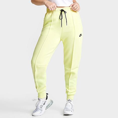 Nike Women's  Sportswear Tech Fleece Mid-rise Jogger Pants In Luminous Green 